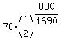 70%2A%281%2F2%29%5E%28830%2F1690%29