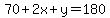 70%2B2x%2By=180