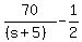 70%2F%28%28s%2B5%29%29+-+1%2F2