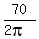 70%2F%282pi%29