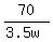 70%2F%283.5w%29