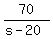 70%2F%28s-20%29