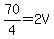 70%2F4+=+2V