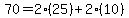 70=2%2825%29%2B2%2810%29