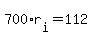 700%2Ar%5Bi%5D+=+112