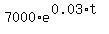 7000%2Ae%5E%280.03%2At%29
