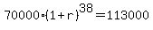 70000%281%2Br%29%5E38=113000