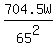 704.5W%2F65%5E2