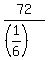 72%2F%28%281%2F6%29%29