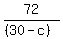 72%2F%28%2830-c%29%29
