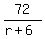 72%2F%28r%2B6%29