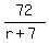 72%2F%28r%2B7%29