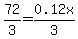 72%2F3=0.12x%2F3