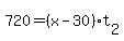 720=%28x-30%29%2At%5B2%5D
