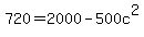 720=2000-500c%5E2