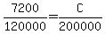 7200%2F120000+=+C%2F200000