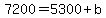 7200=5300%2Bb