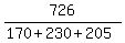 726%2F%28170%2B230%2B205%29