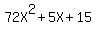 72X%5E2%2B+5X+%2B+15+