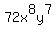 72x%5E8y%5E7