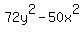 72y%5E2+-+50x%5E2