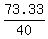 \"73.33%2F40\"