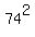 74%5E2