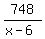 748%2F%28x-6%29