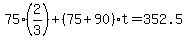 75%282%2F3%29%2B%2875%2B90%29t=352.5