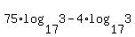 75%2Alog%2817%2C3%29+-+4%2Alog%2817%2C3%29