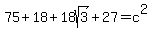 75%2B18%2B18sqrt%283%29%2B27=c%5E2