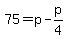 75=p-p%2F4