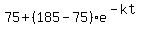 75+%2B+%28185-75%29%2Ae%5E%28-kt%29