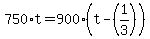 750%2At+=+900%2A%28t-%281%2F3%29%29