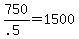 750%2F%28.5%29+=+1500