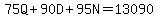 75Q%2B90D%2B95N=13090