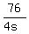 76%2F%284s%29