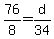 76%2F8+=+d%2F34