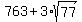 763%2B3%2Asqrt%2877%29