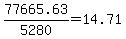 77665.63%2F5280+=+14.71