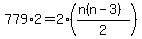 779%2A2+=+2%2A%28%28n%28n-3%29%29%2F2%29