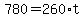 780+=++260%2At