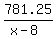 781.25%2F%28x-8%29
