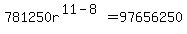 781250r%5E%2811-8%29=97656250
