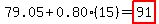 79.05%2B0.80%2815%29=highlight%2891%29