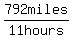 792++miles+%2F+11++hours