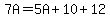 7A+=+5A+%2B+10+%2B+12