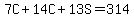 7C%2B14C%2B13S=314