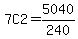 7C2=5040%2F240