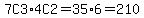 7C3%2A4C2+=+35%2A6=+210